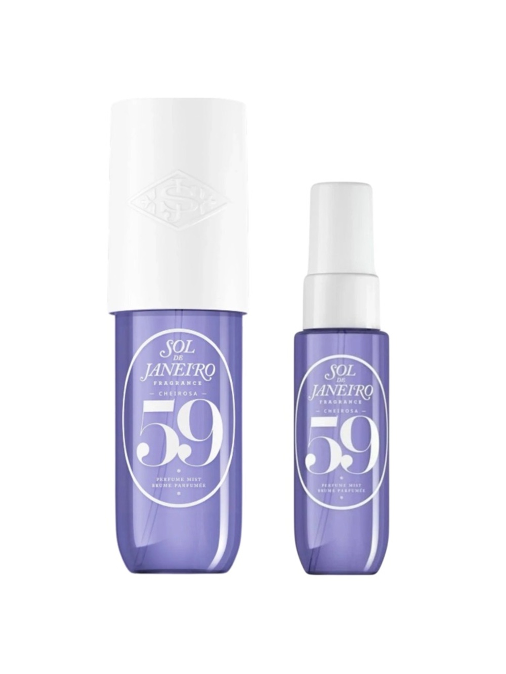 SOL DE JANEIRO Cheirosa 59 Perfume Mist Set - 3 fl oz & 1 fl oz NEW